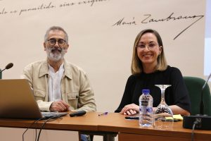 Francisco Guerrero y María Luisa Pinos en el curso 