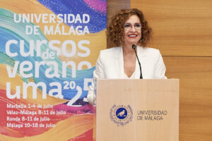 Master class de María Jesús Montero en los Cursos de Verano de la UMA en Málaga