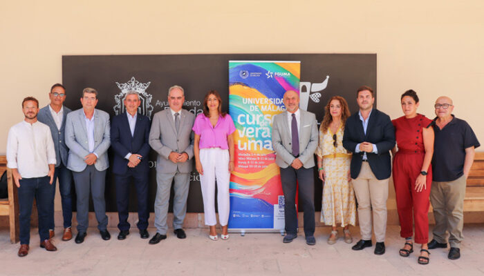 Foto de familia de la presentación de los Cursos de Verano de la UMA 2025 en Ronda