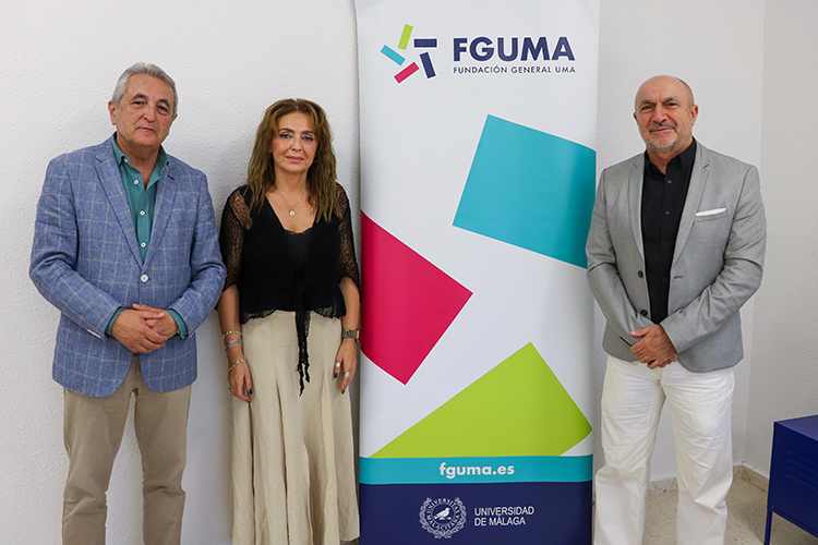 José Miguel Carrasco, Macarena Parrado y Eugenio Luque
